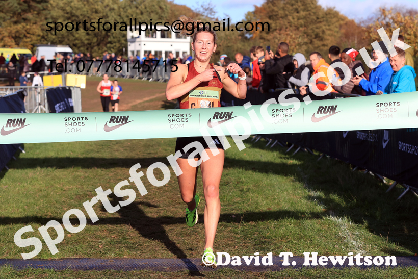 Senior Womens 2025 National Cross Country Relays, Berry Hill Park, Mansfield. Photo: David T. Hewitson/Sports for All Pics